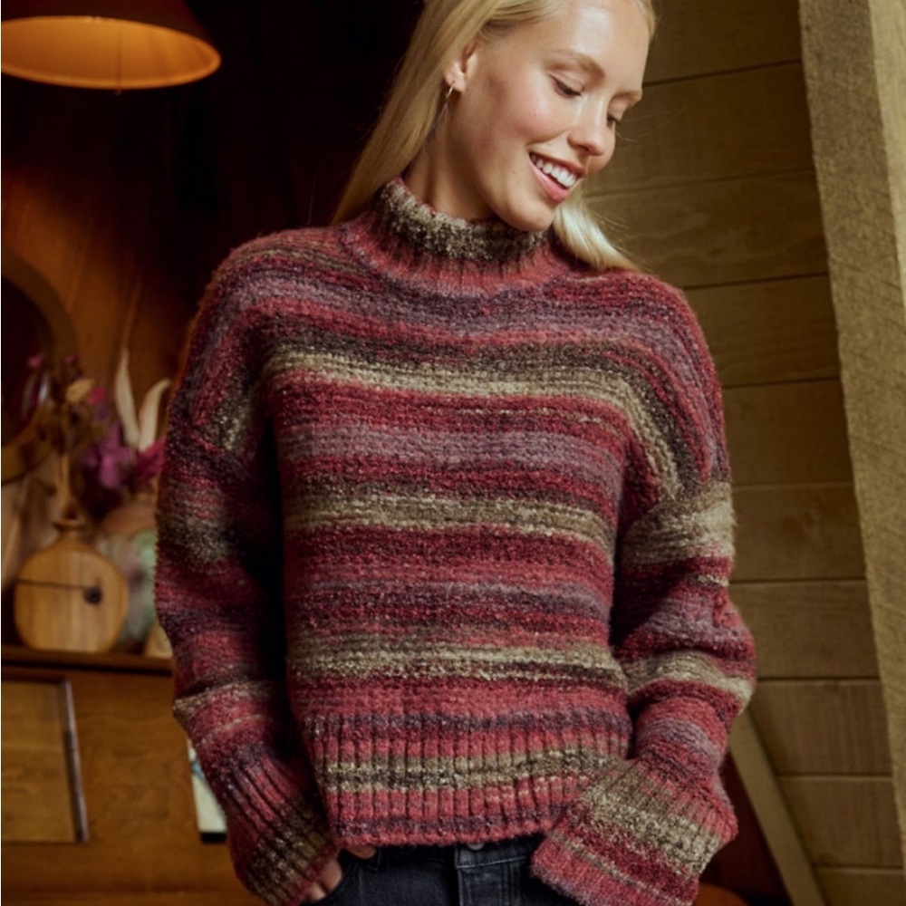 prAna NWT Unbounded Mock Neck Pullover Sweater